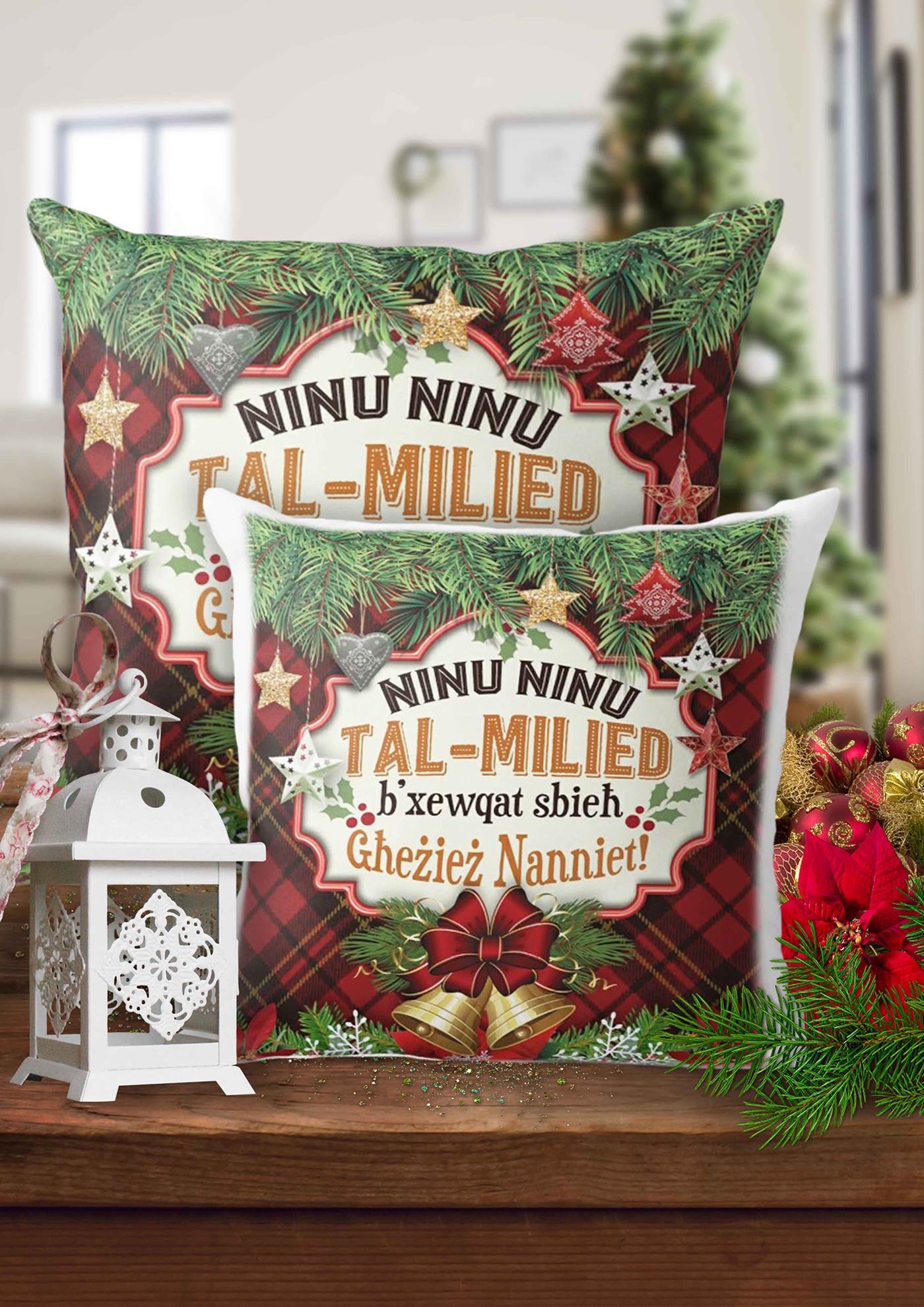 Christmas cushion for Grandparents Create Designs Malta