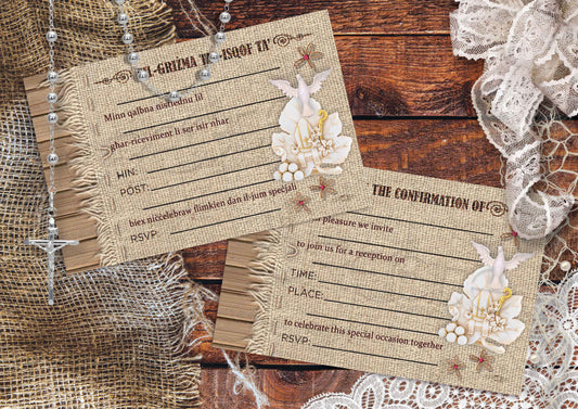 Holy Confirmation Invites Design 19 (Open)