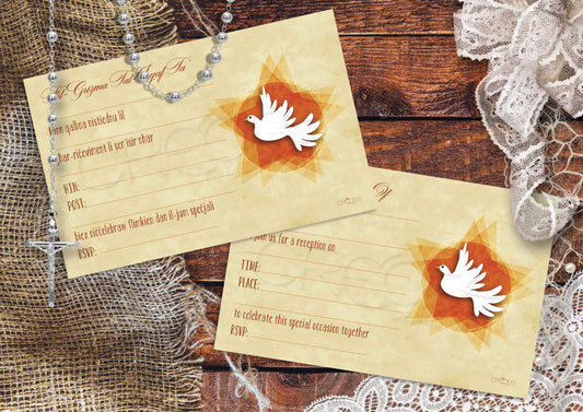 Holy Confirmation Invites Design 20 (Open)