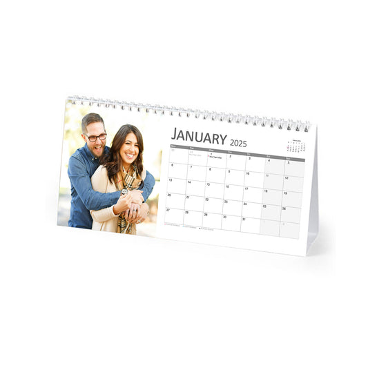 Personalised Photo Desk Calendar 2025 (English)