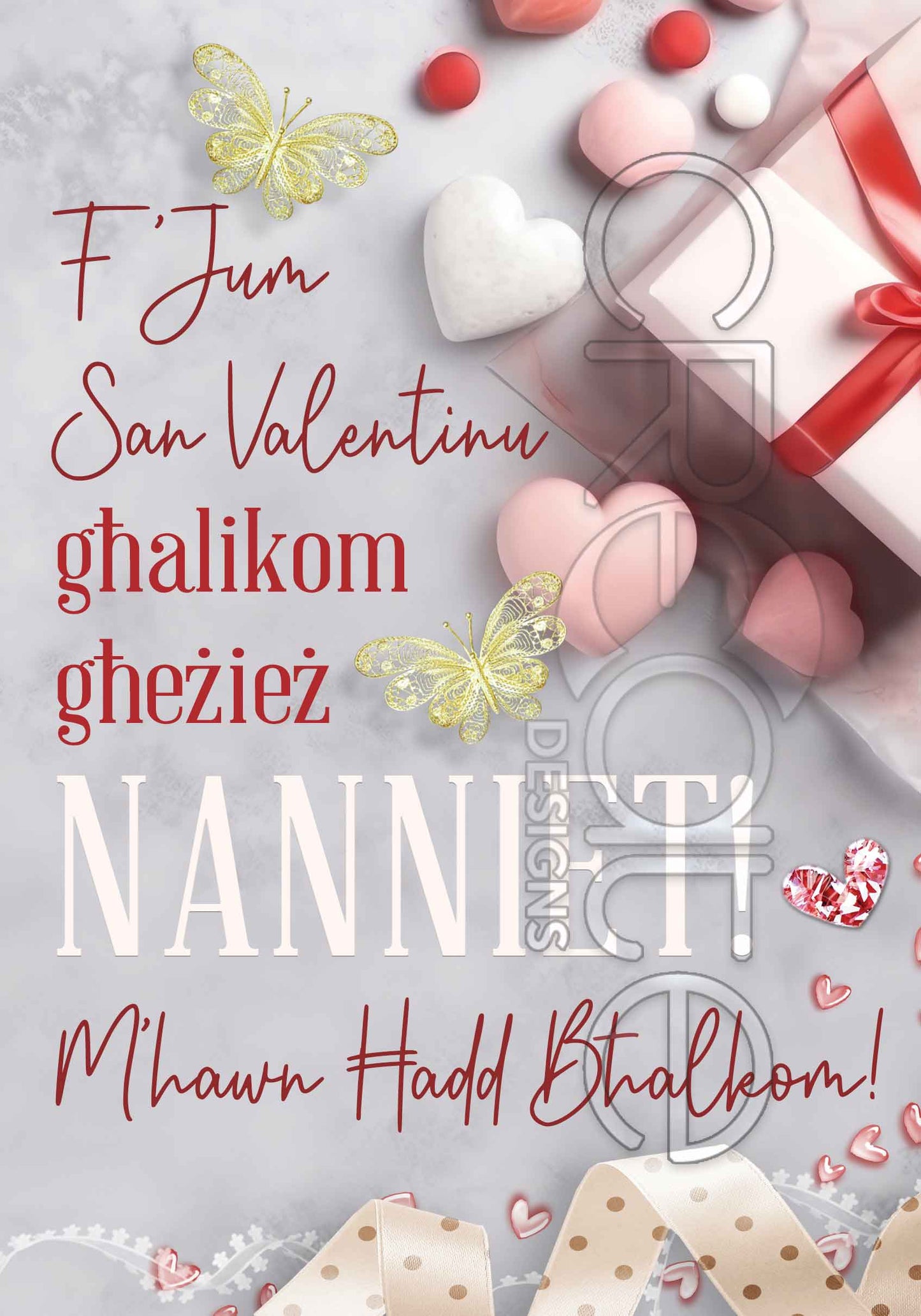 Valentines Day Card (Large) For Grandparents