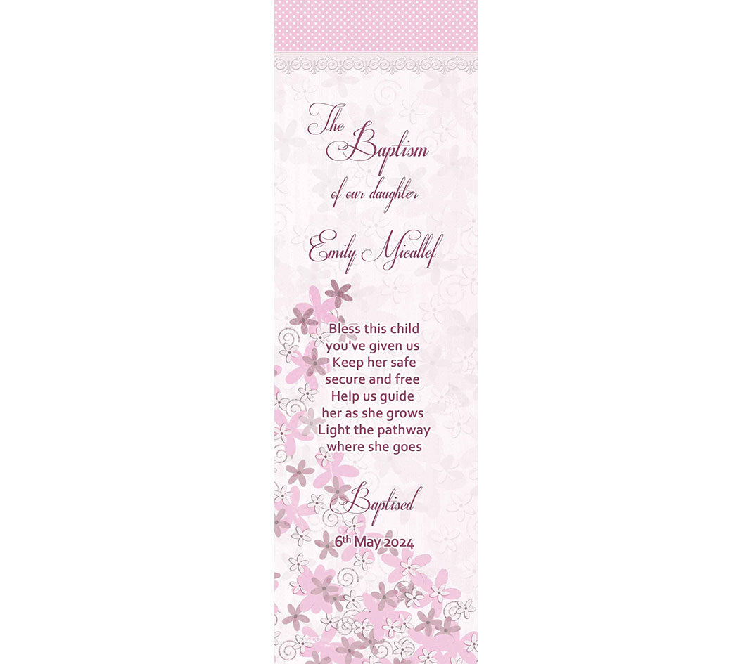 Baptism Bookmark (Design 2)