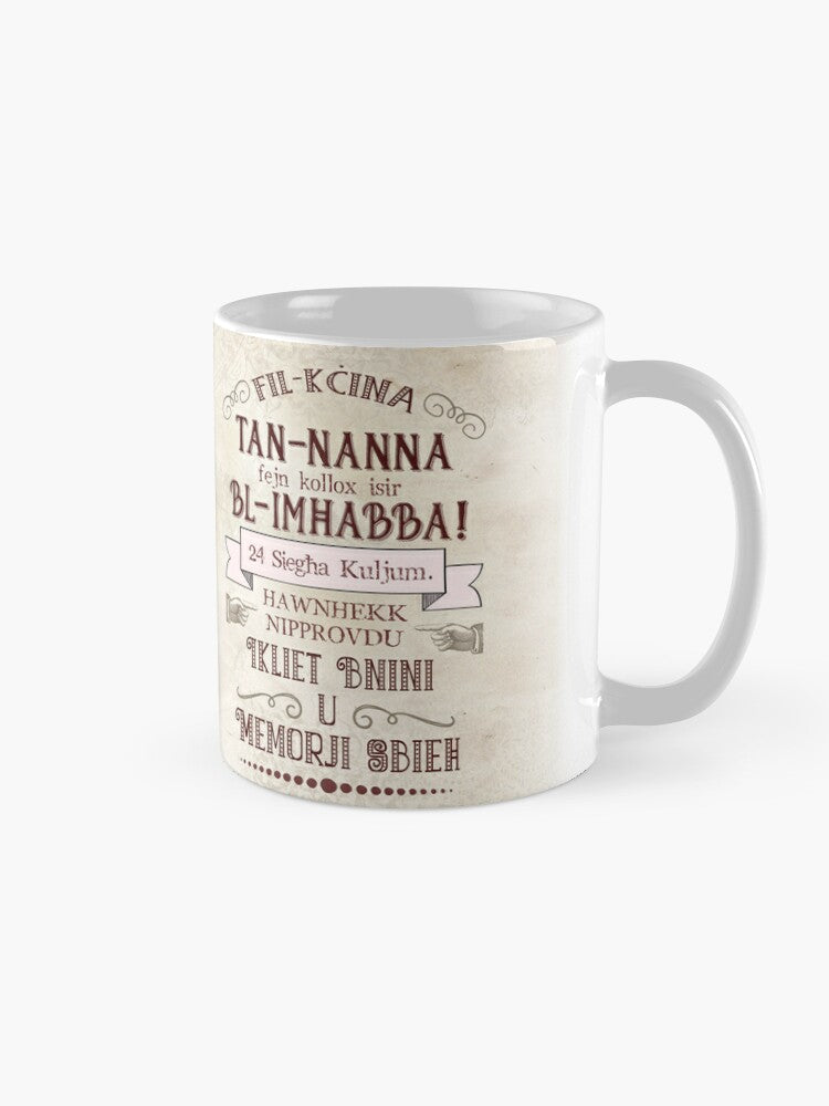 Mug for Grandmother (Lin-Nanna b'xewqat sbieħ bi mħabba)