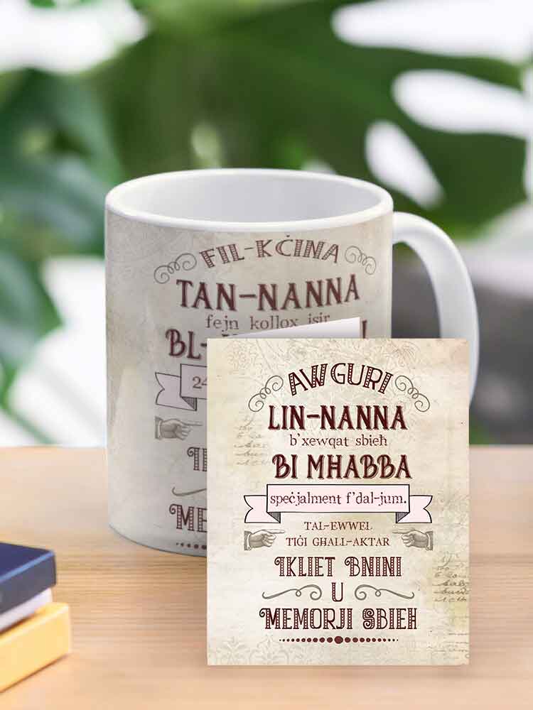 Mug for Grandmother (Lin-Nanna b'xewqat sbieħ bi mħabba)