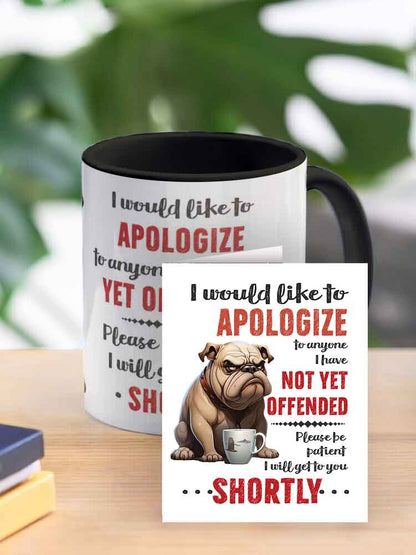 Funny Mug with Grumpy Dog