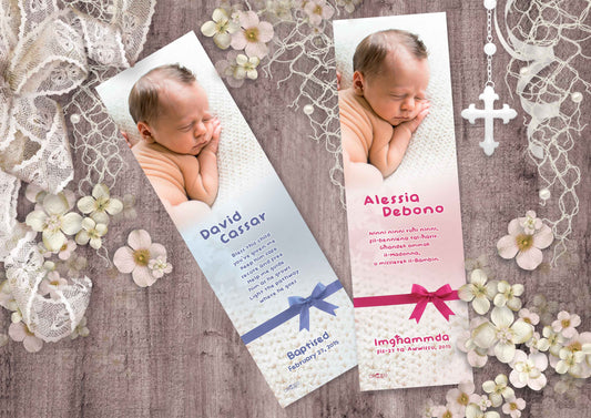 Baptism Bookmark (Design 3)