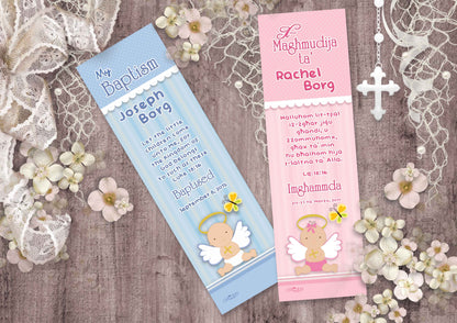 Baptism Bookmark (Design 9)