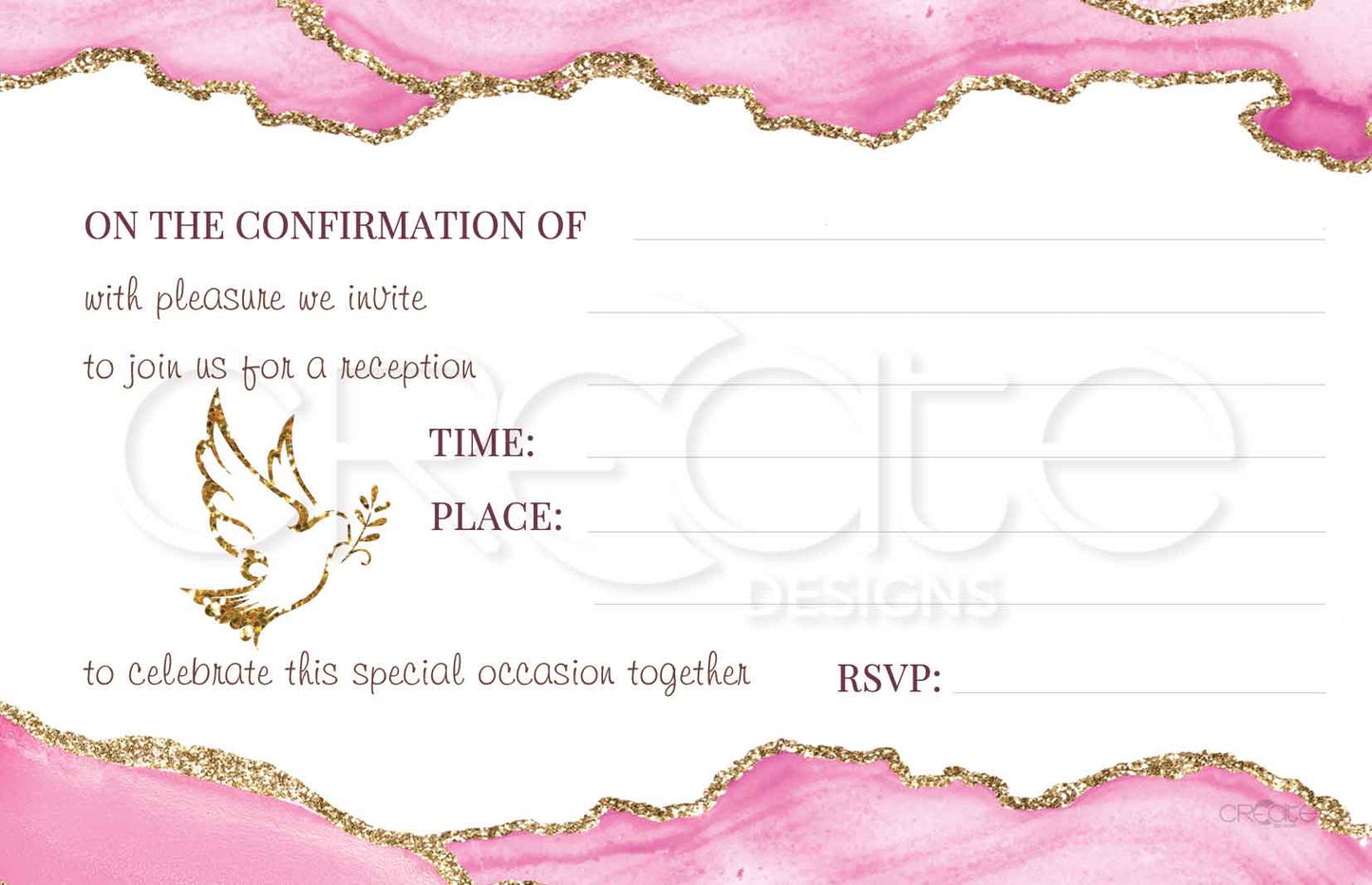 Holy Confirmation Invites Design 23 (Open)