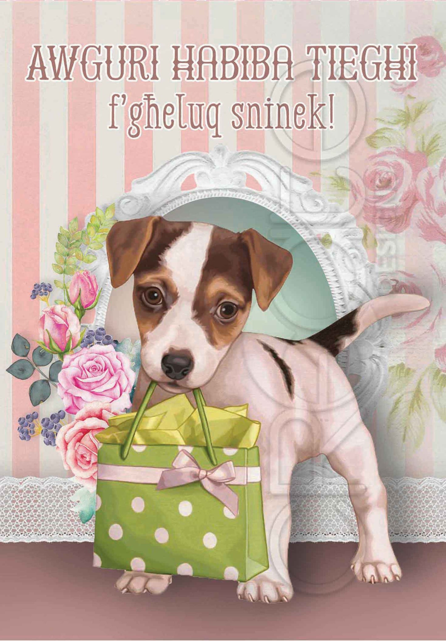 Birthday Card for a friend (female) (with a dog)