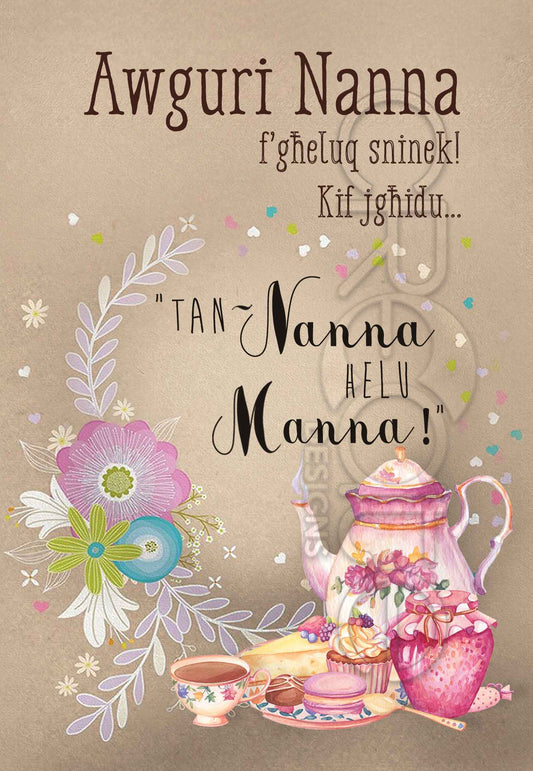 Birthday Card for grandmother (Tan-Nanna Helu Manna)