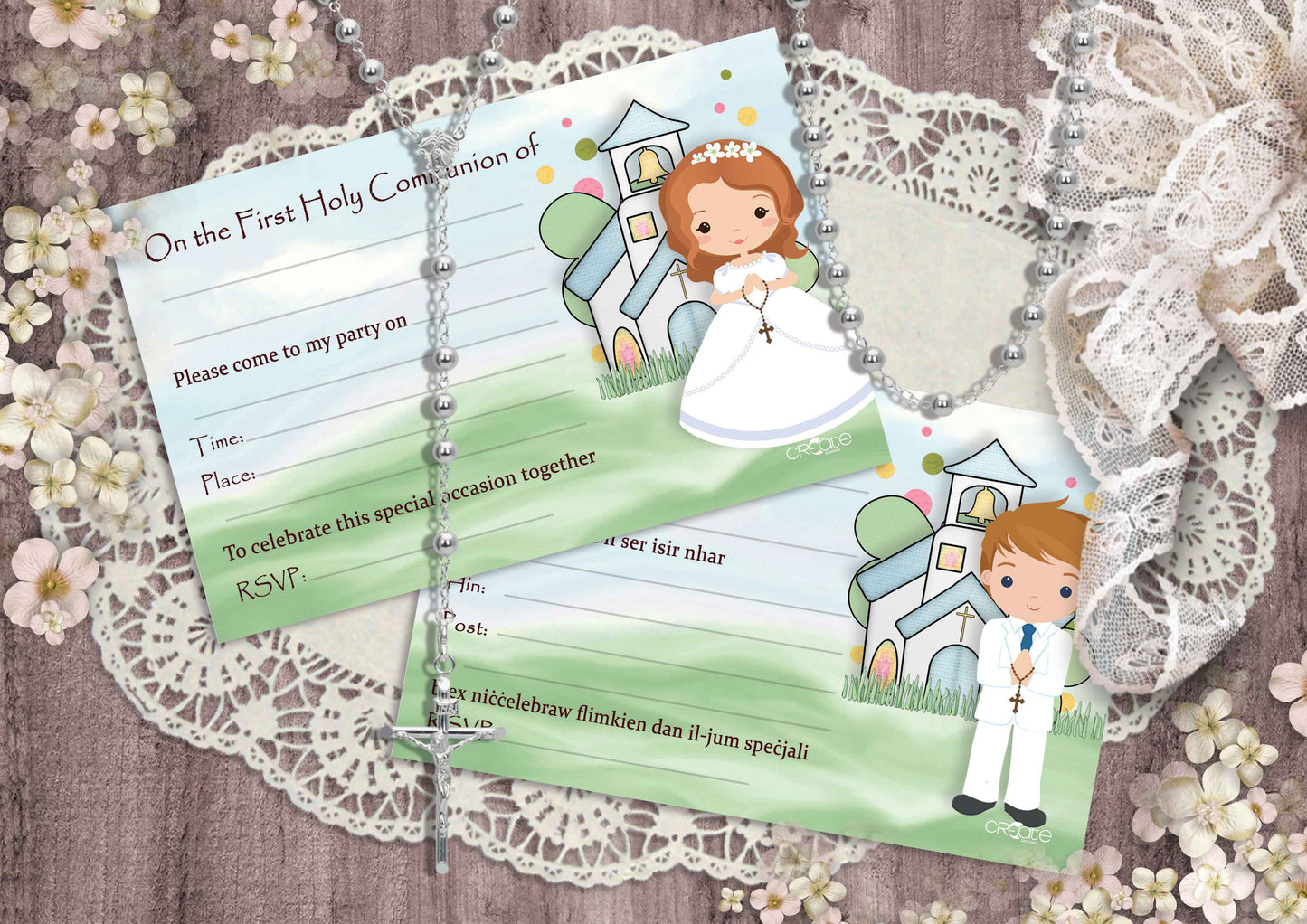 Holy Communion Invites Design 17