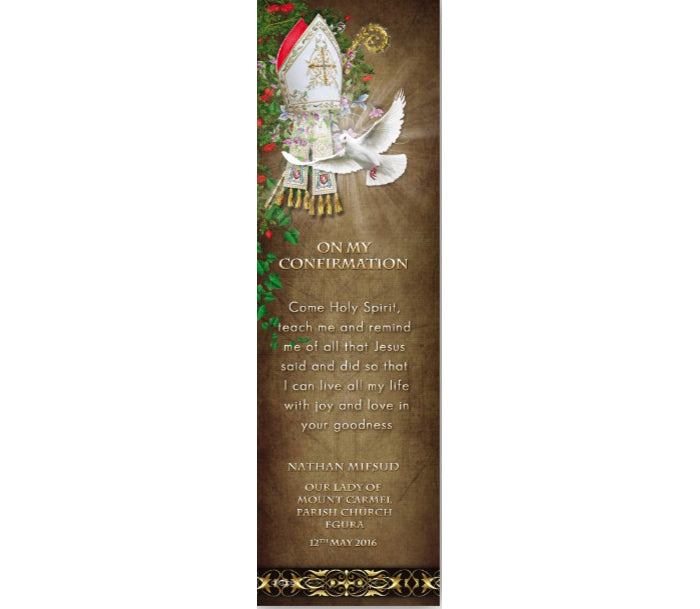 Holy Confirmation Bookmark (Design 16)