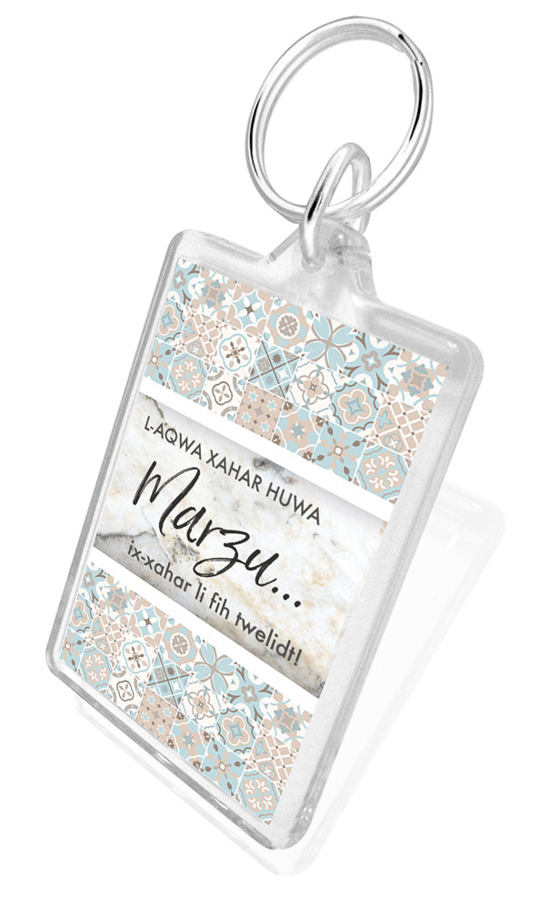 March Birthday Keychain