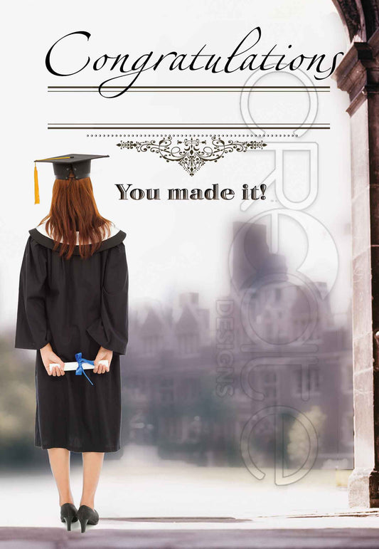 Graduation Card  (Female)