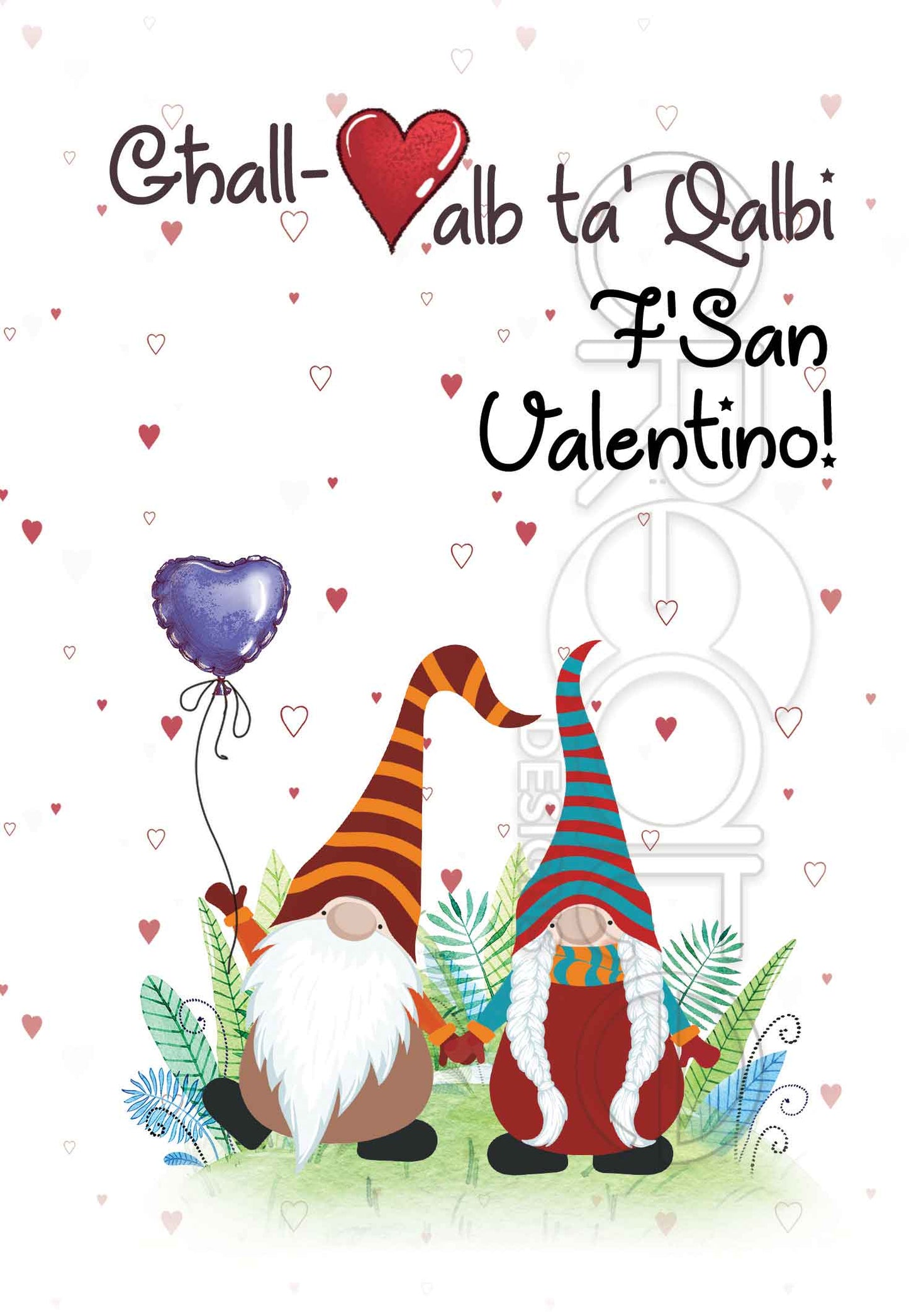 St.Valentine's Card (with gnomes)