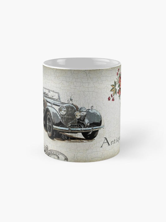 Mug with a picture of a vintage car (1 style)