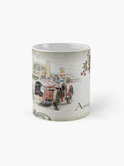 Mug bi stampa ta' karozza antika (Stil 2)