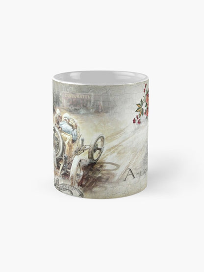 Mug bi stampa ta' karozza antika (Stil 7)