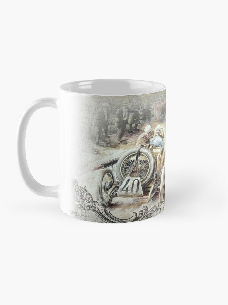 Mug bi stampa ta' karozza antika (Stil 7)