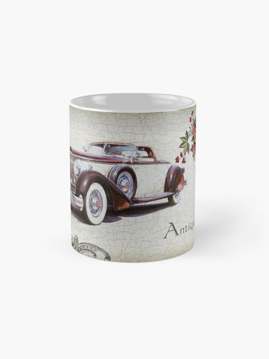 Mug with a picture of a vintage car (style 8)