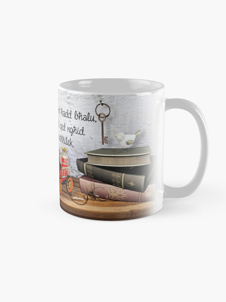 Mug for father (for grandfather with vintage toys)