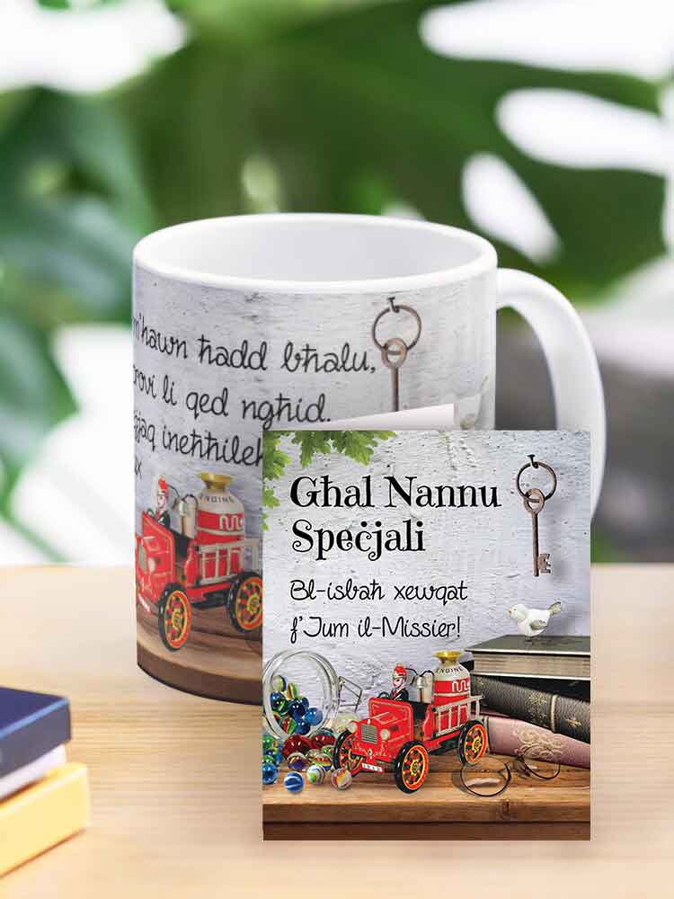 Mug għall-Missier (Għan-Nannu fuq tema ta' ġugarelli antiki)