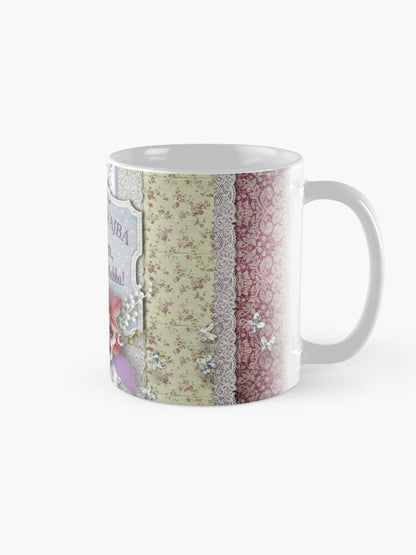 Mug for mother (with flowers and purple background)