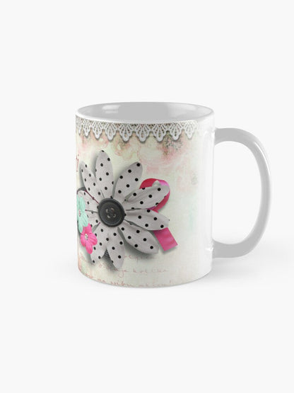 Mug for wife (background with flowers)