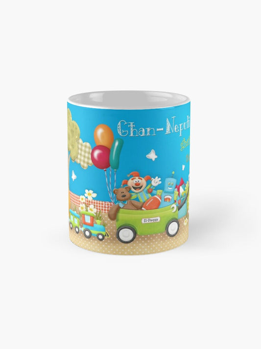 Mug for a young nephew boy (with toys)