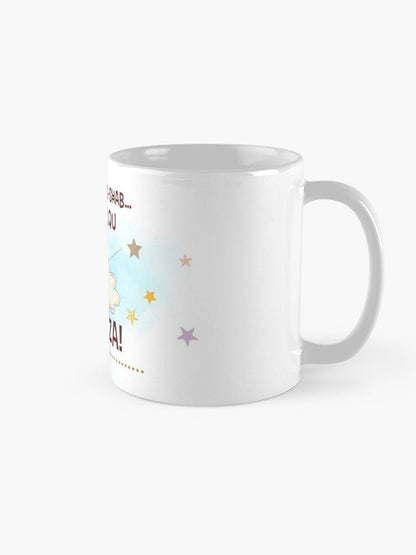 Funny Mug with text (X'ħin Jitilqu Jibnazza)