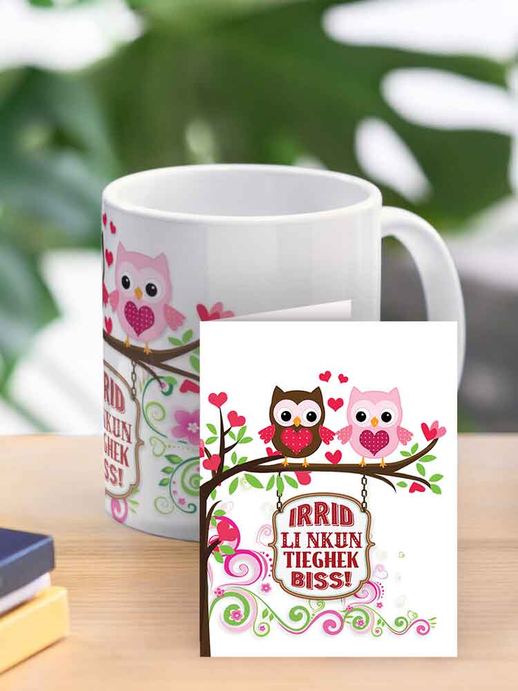 Mug for loved ones (with cute owls)