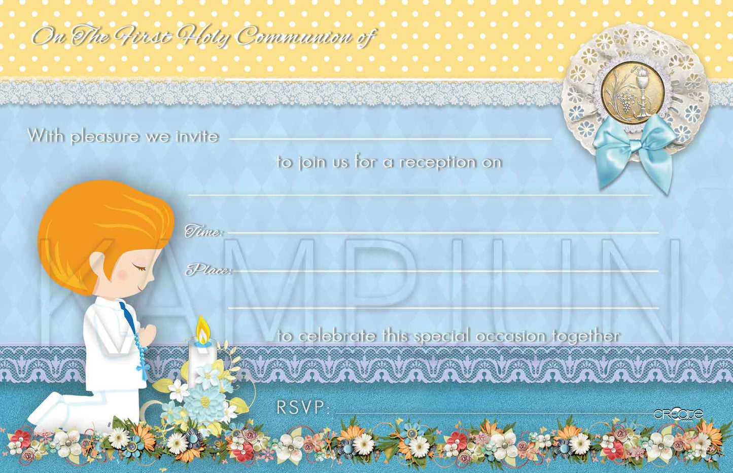 Holy Communion Invites Design 10