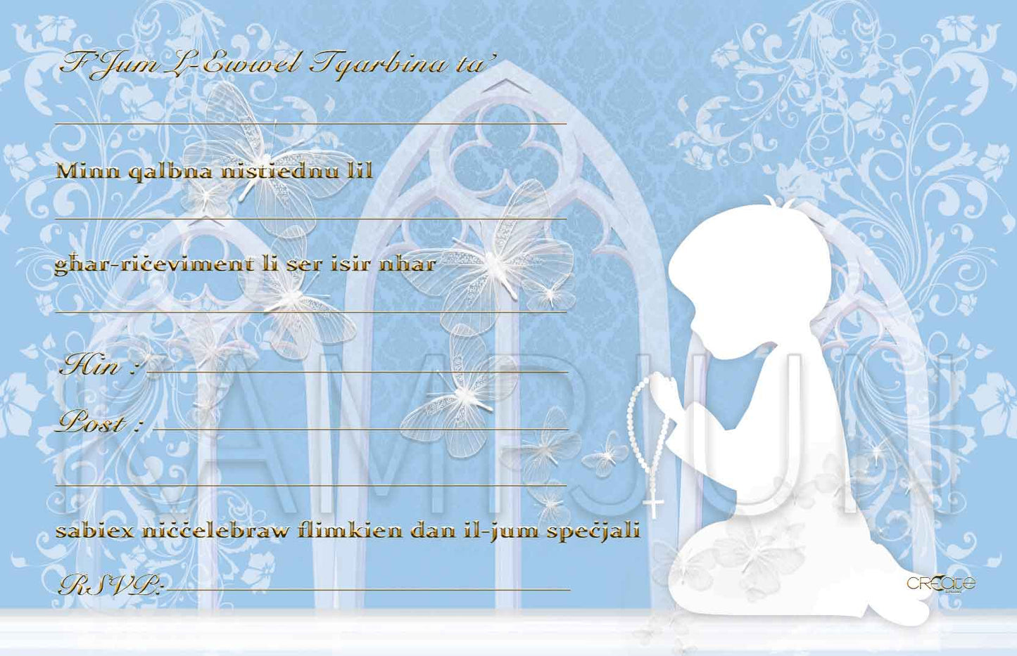 Holy Communion Invites Design 11