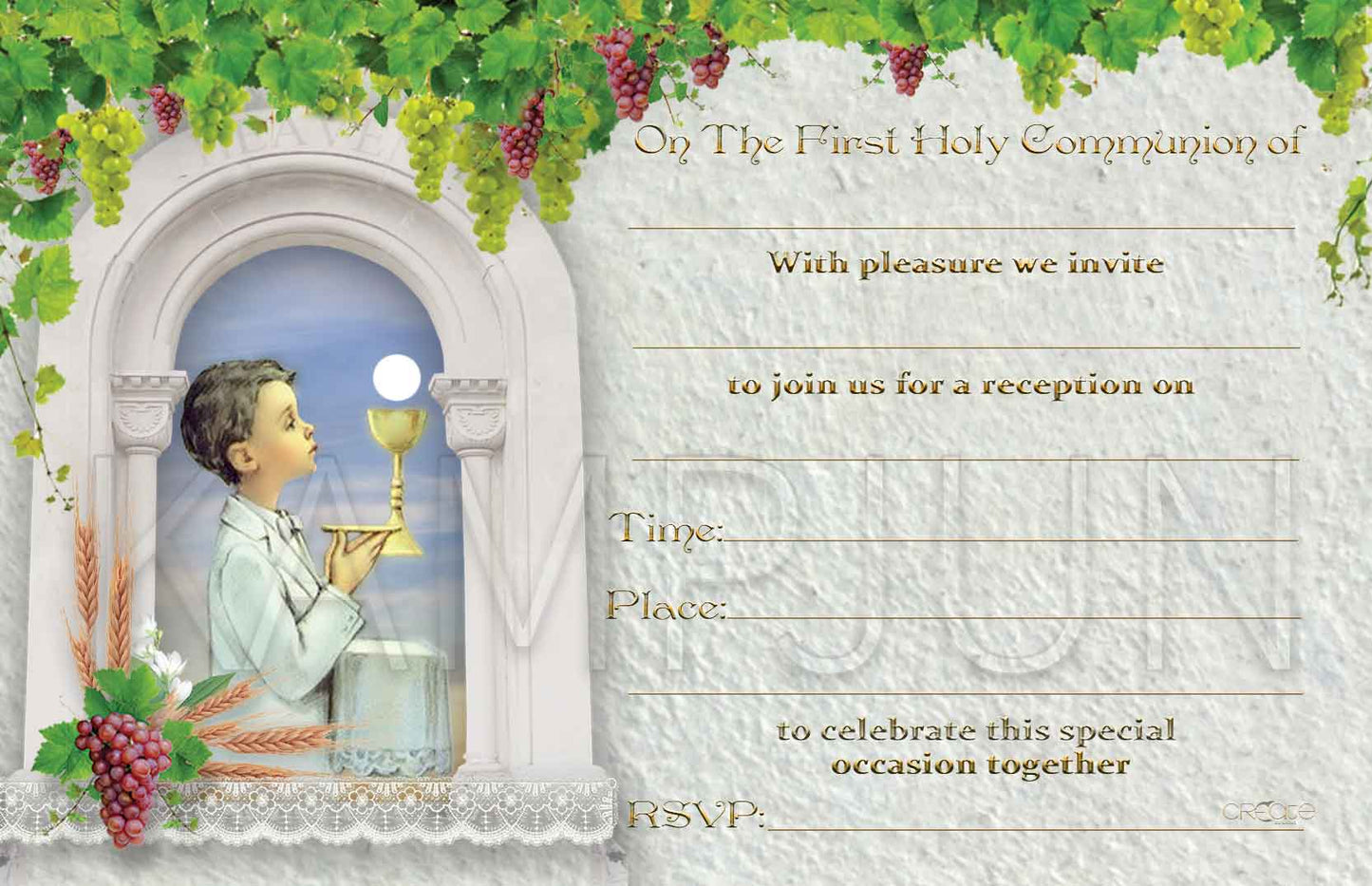 Holy Communion Invites Design 15