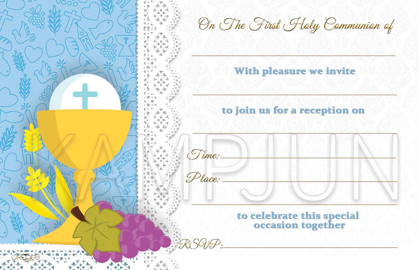 Holy Communion Invites Design 18