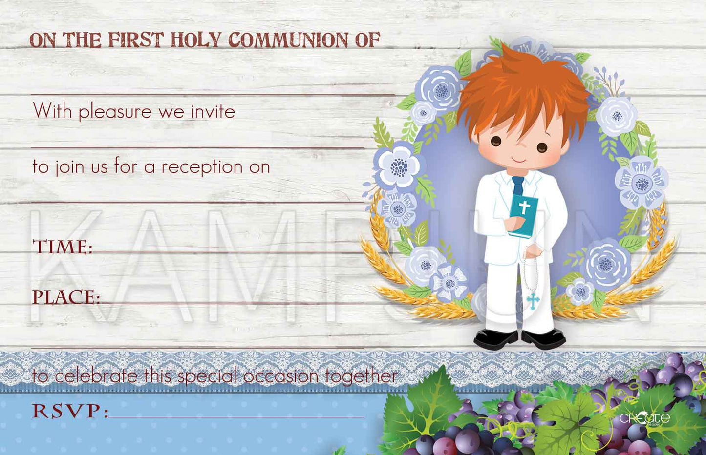 Holy Communion Invites Design 19