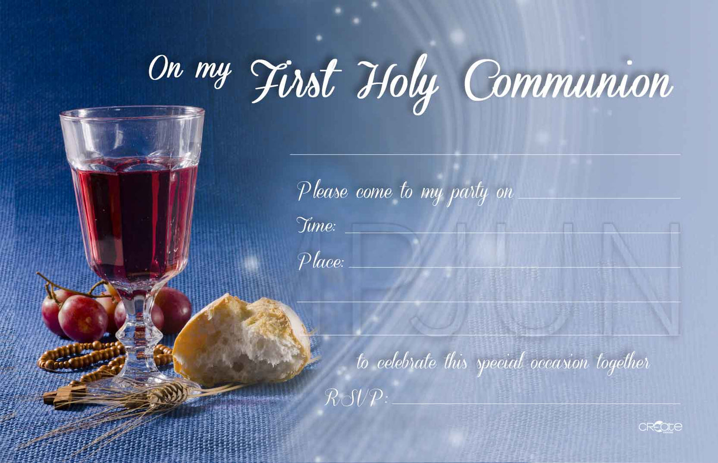 Holy Communion Invites Design 1