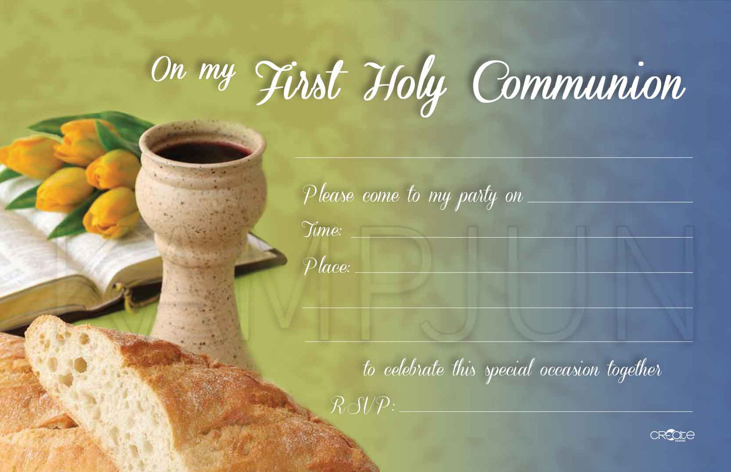 Holy Communion Invites Design 2