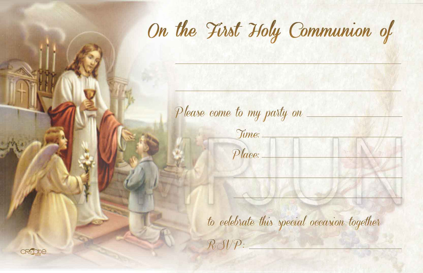 Holy Communion Invites Design 7