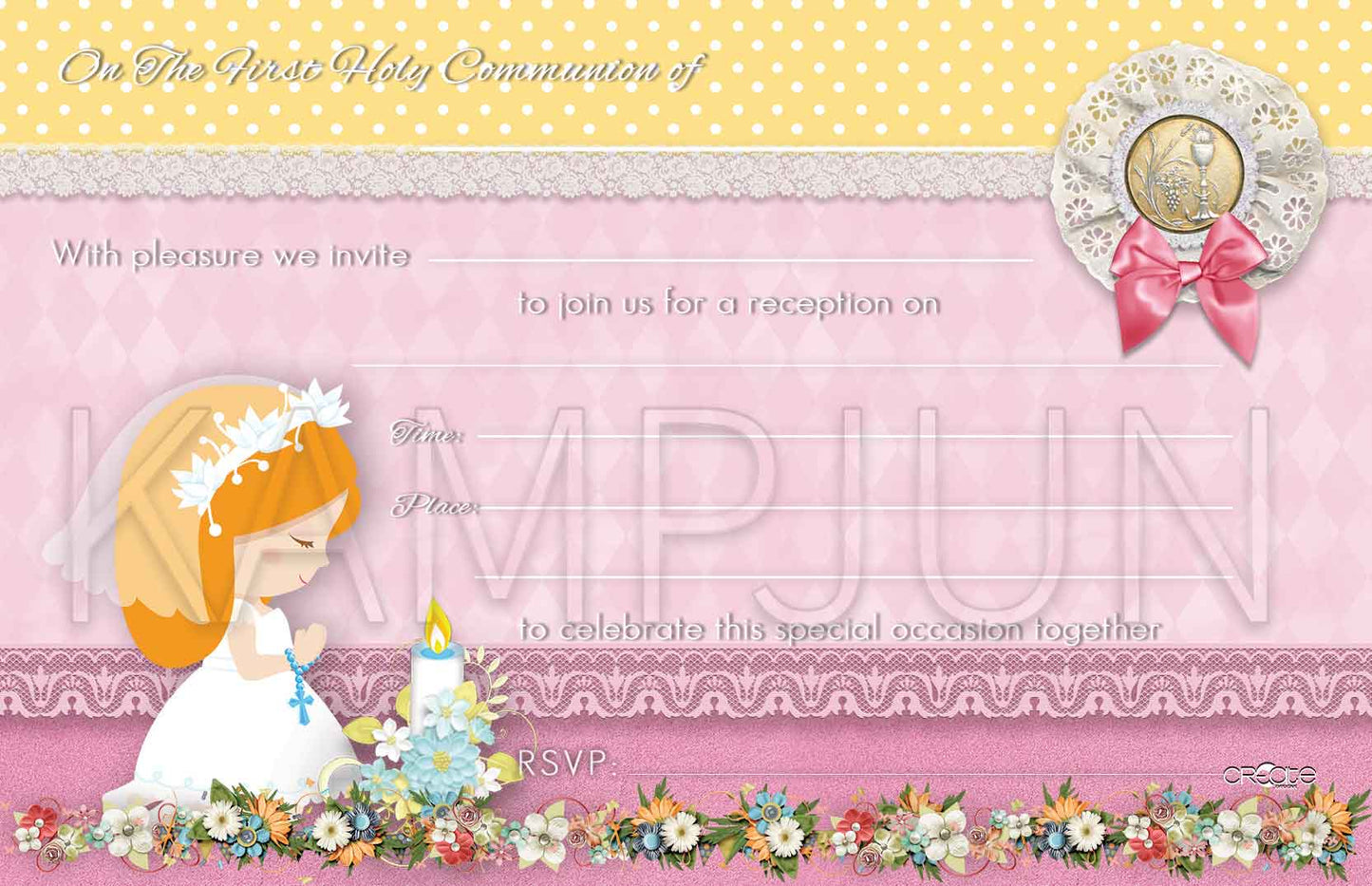 Holy Communion Invites Design 10