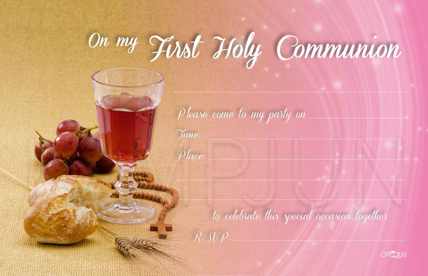 Holy Communion Invites Design 1