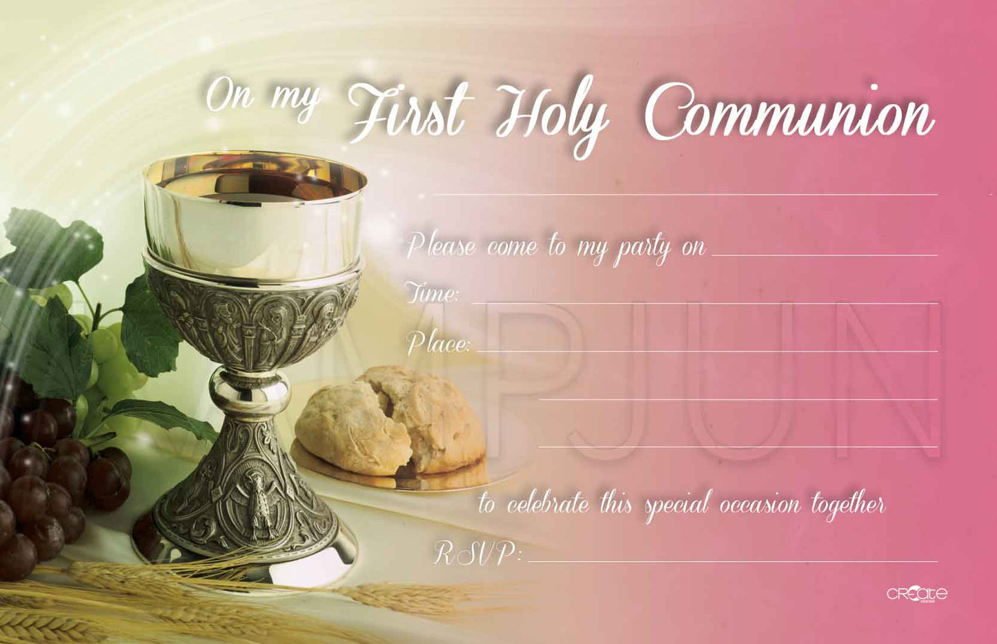 Holy Communion Invites Design 3