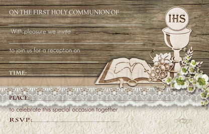 Holy Communion Invites - Design 6