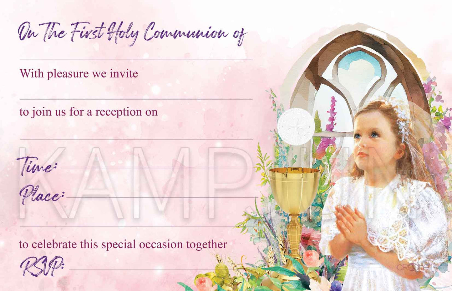 Holy Communion Invites - Design 9